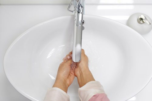 Washing hands